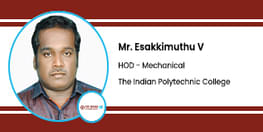 Interview Mr Esakkimuthu V HOD Mechanical at The Indian Polytechnic College Tirunelveli